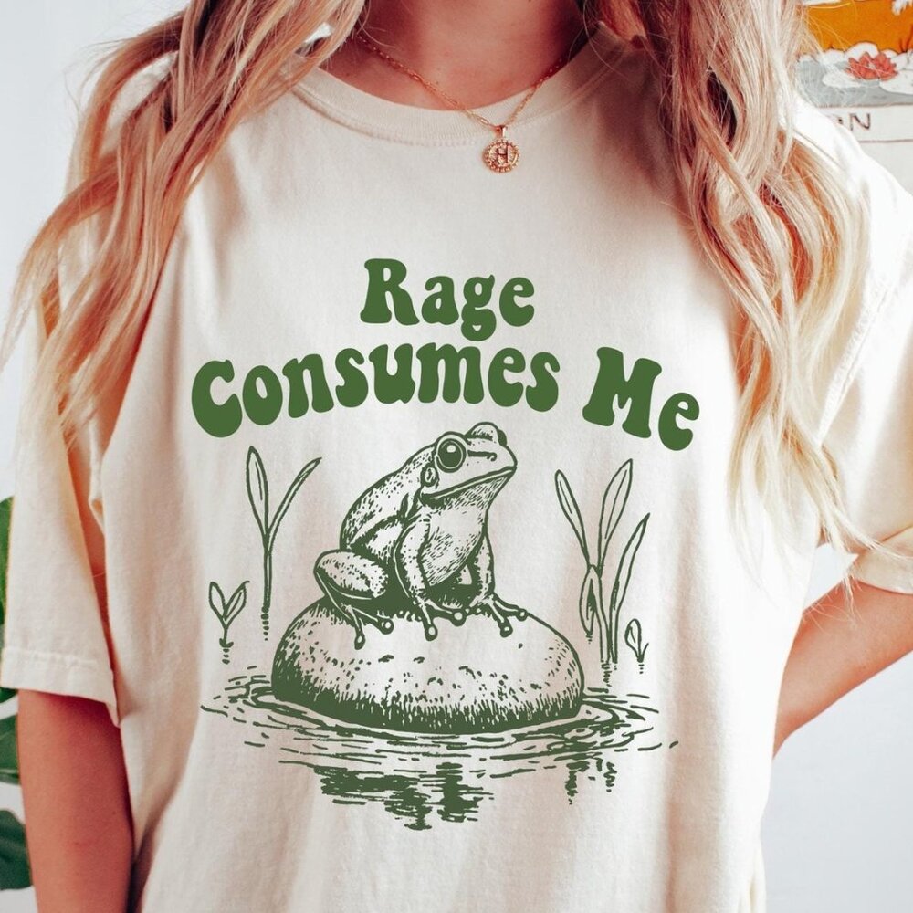 Rage Consumes Me Frog Shirt, Frog Pond T-Shirt
